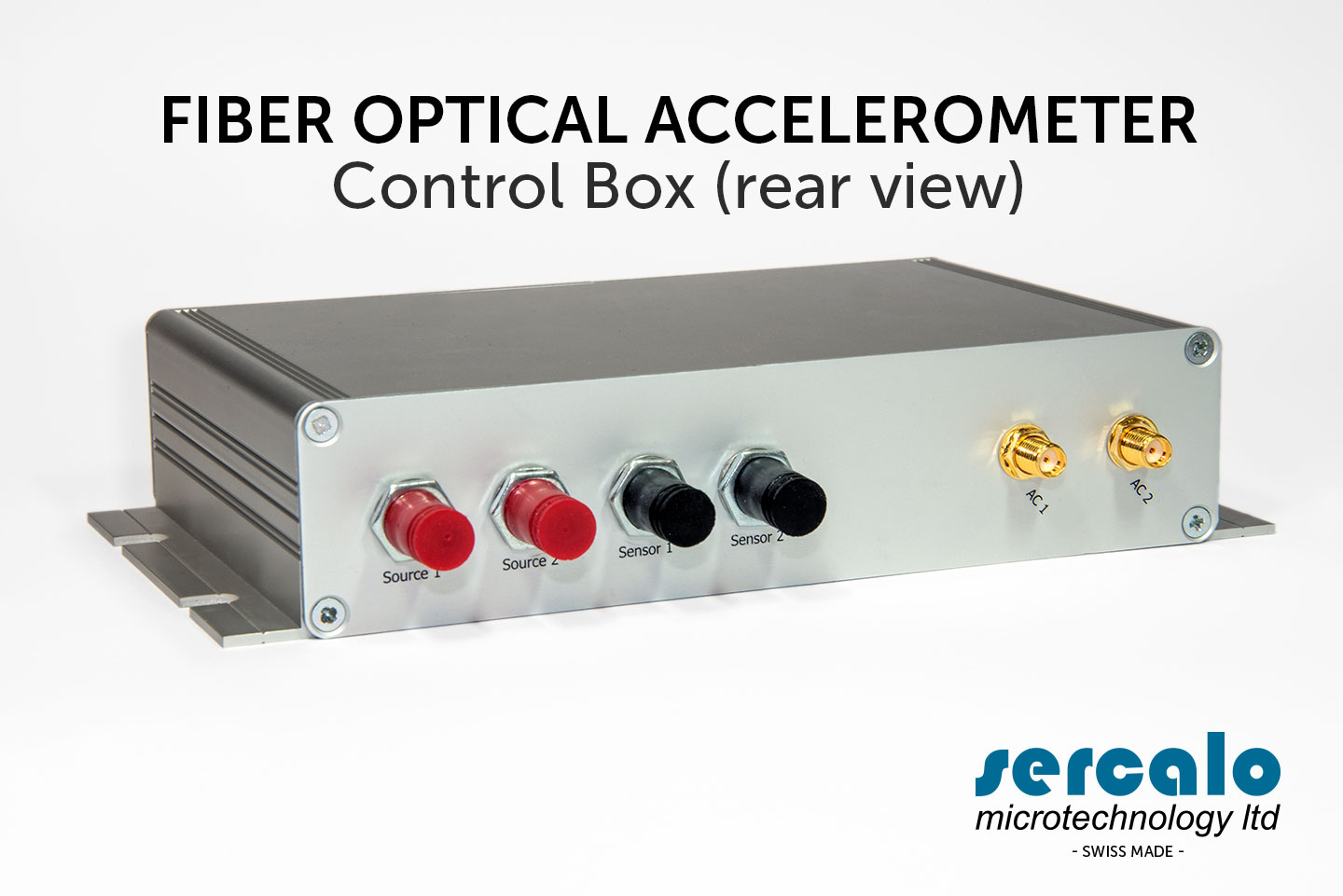 fiber optic accelerometer FOA CONTROL BOX - VIEW REAR
