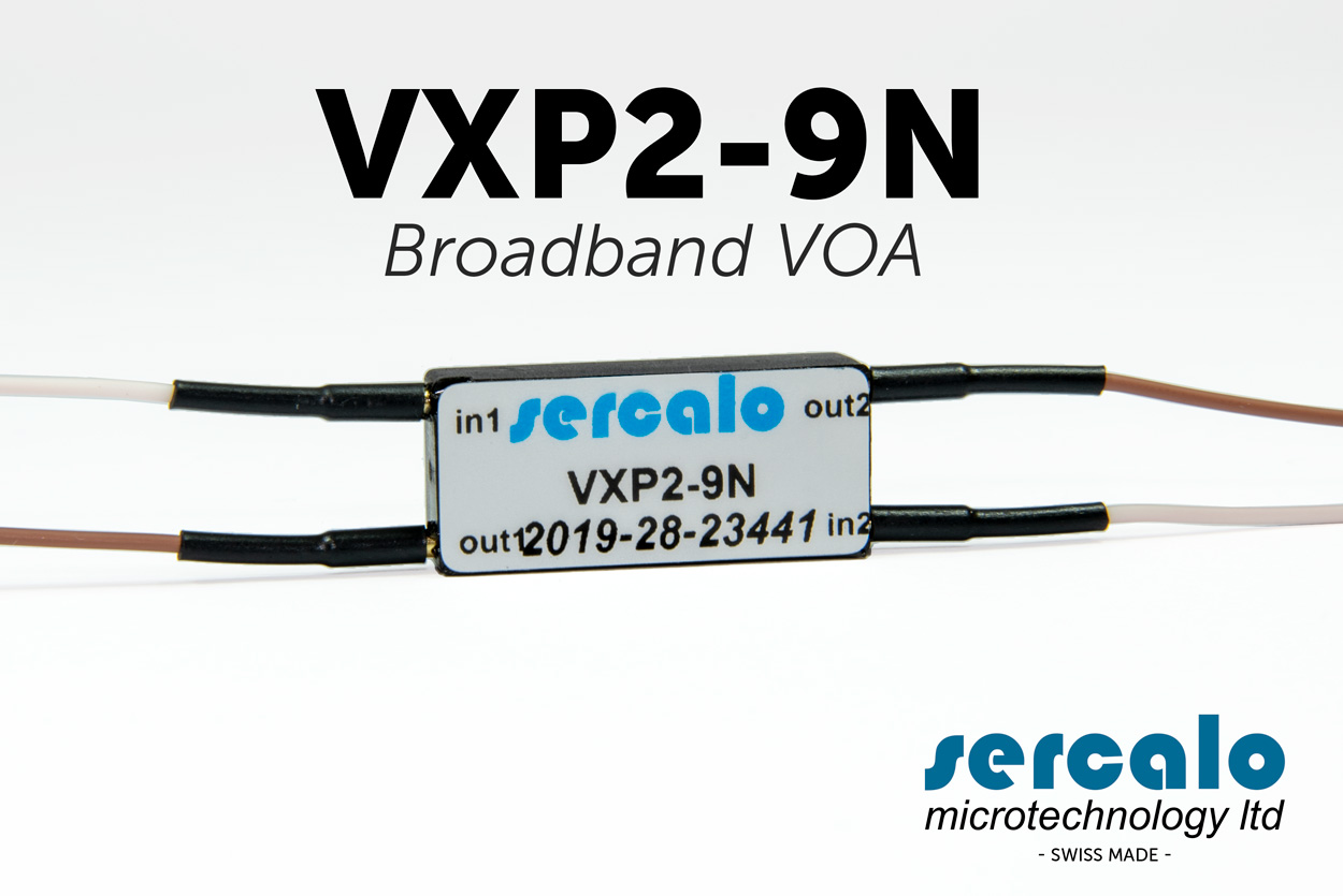 miniature opto-mechanical variable optical attenuator (VOA) for fiber optic Broadband VOA - VXP2-9N