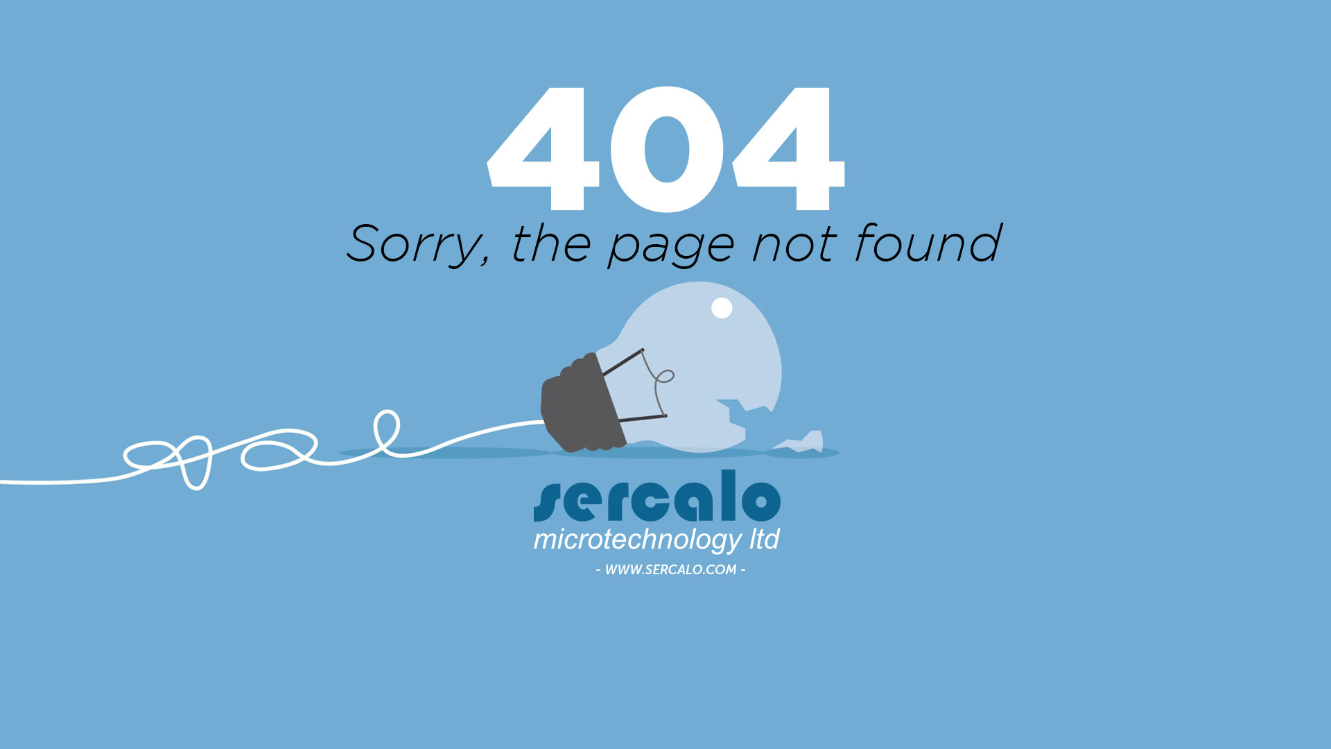 Error 404, Sorry the page not found